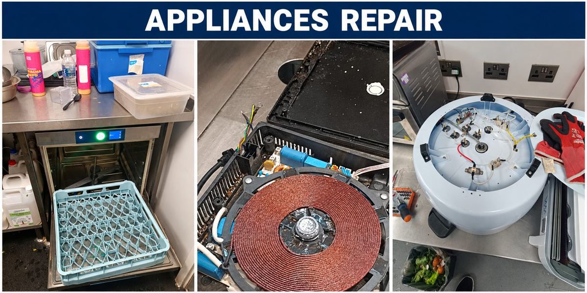 Commercial dishwasher, induction hob and appliance repairs