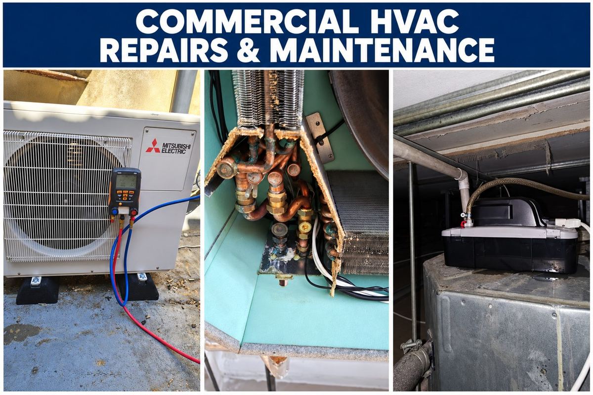 Commercial HVAC repairs and maintenance