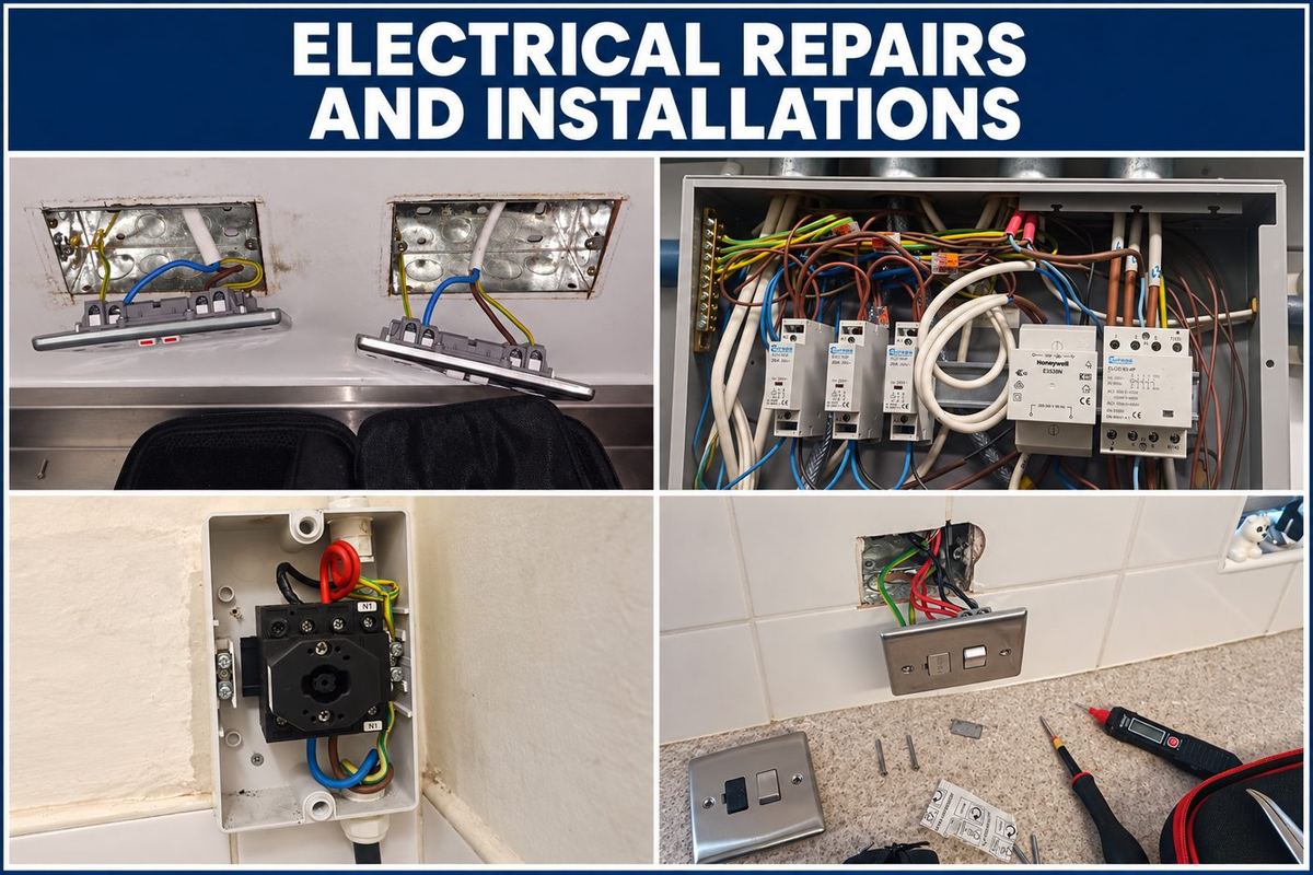 Electrical repairs and installations